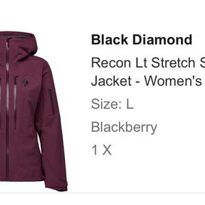Black Diamond Women's Ski Jacket in Blackberry